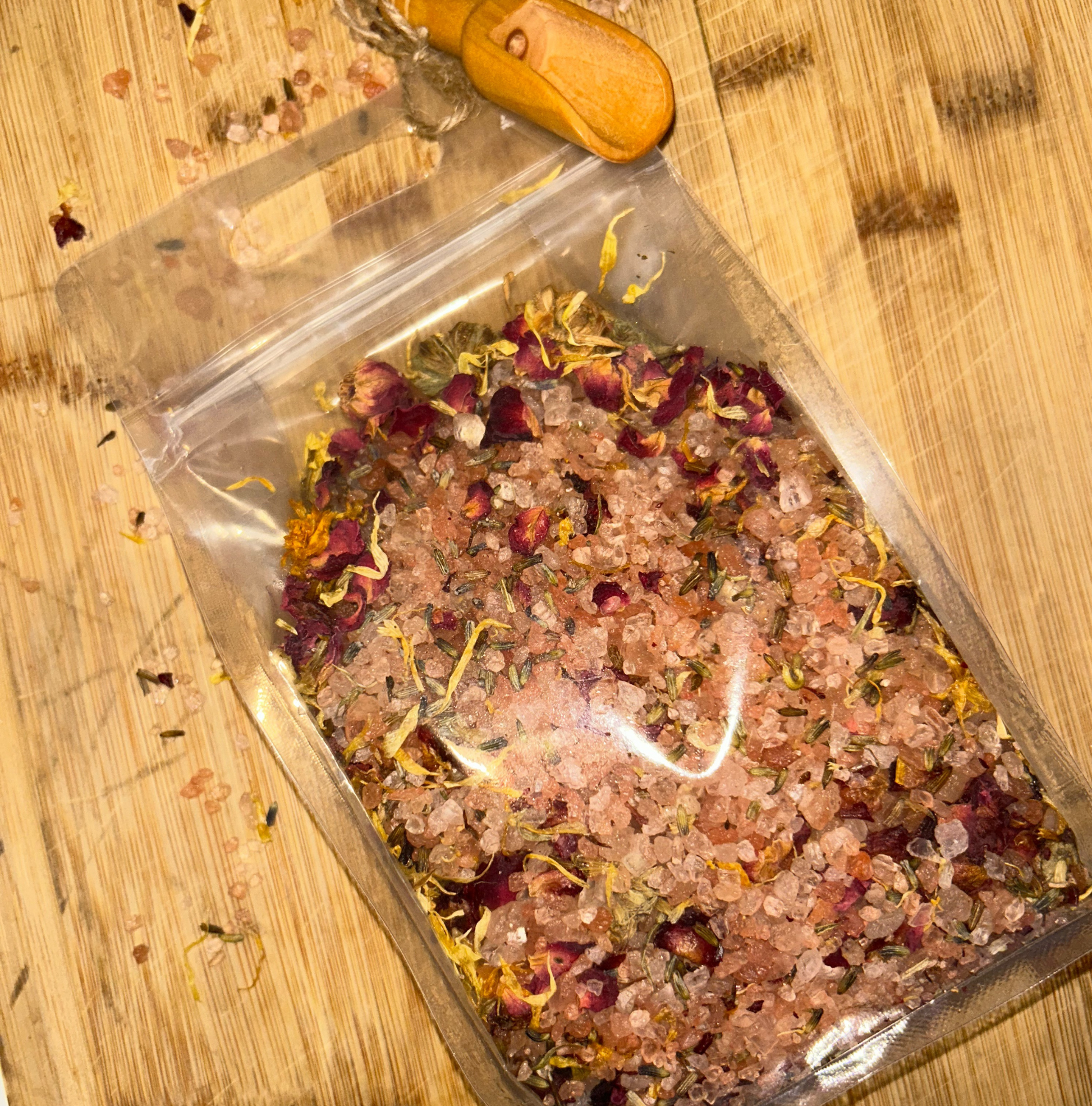 good vibes only bath soak packaging